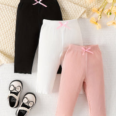 Baby Casual Trousers 3pcs Outfit Kid's Leggings