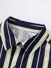 Boys Striped Short Sleeves Shirt For Summer Kids Clothes
