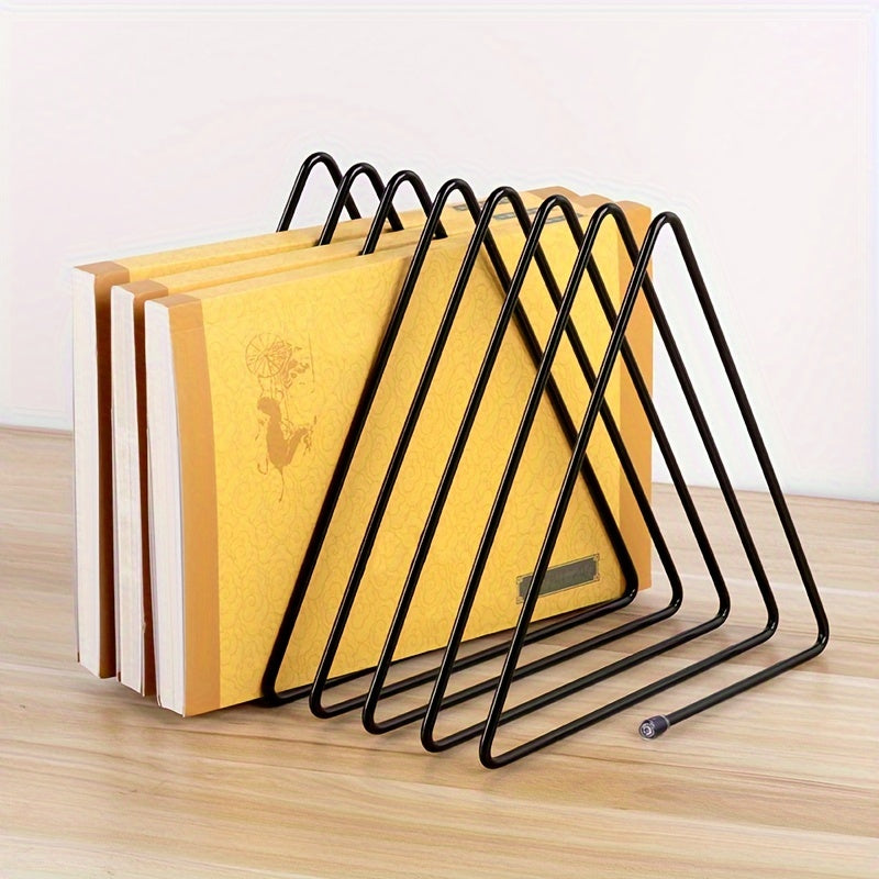 1pc Book Organizer Magazine Holder Desktop File Sorter Organizer Bookend
