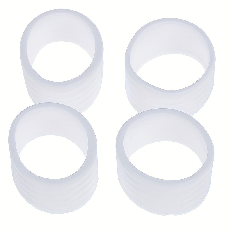 4pcs Tennis Racket Rubber Ring Grips - Stretchable Rubber Ring