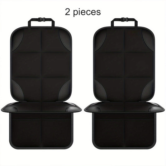 2pcs Car Seat Protectors With Thickened Pad And Non Slip Back Liner