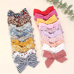 24pcs Baby Girls Floral Bow Hair Clips - Hair Accessories for Children