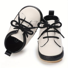 Baby Boys Lace Up Walking Shoes Lightweight High Top Sneakers