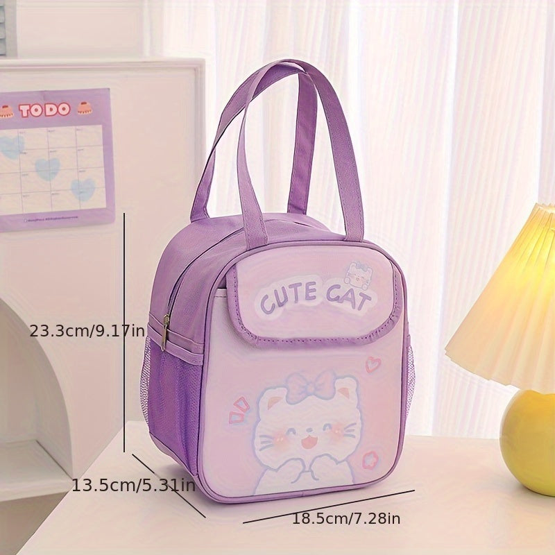 Insulated Lunch Box Bag Portable Lunch Bento Bag Aluminum Foil Cooler Bag