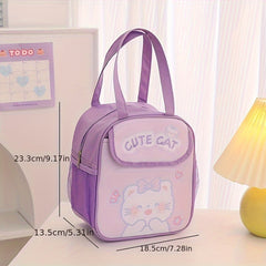 Insulated Lunch Box Bag Portable Lunch Bento Bag Aluminum Foil Cooler Bag
