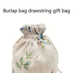 30pcs Burlap Bag Drawstring Jewelry Packaging Wedding Decor Party Gift Bag