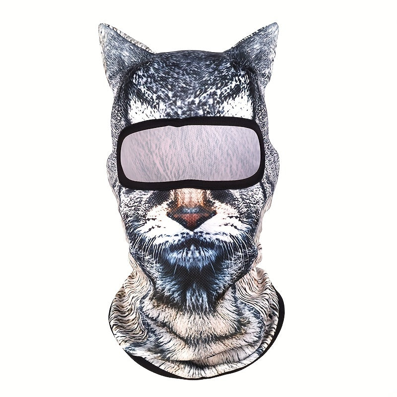 3D Animal Pattern Printed Mask for Summer Outdoor Sun Protection