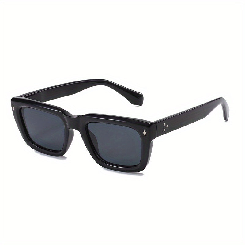 Square Frame Rice Nail Wide Leg UV Protection Women's Sunglasses