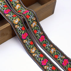 Vintage Jacquard Ribbon Trim Embroidered Sewing Lace Ribbon Fabric