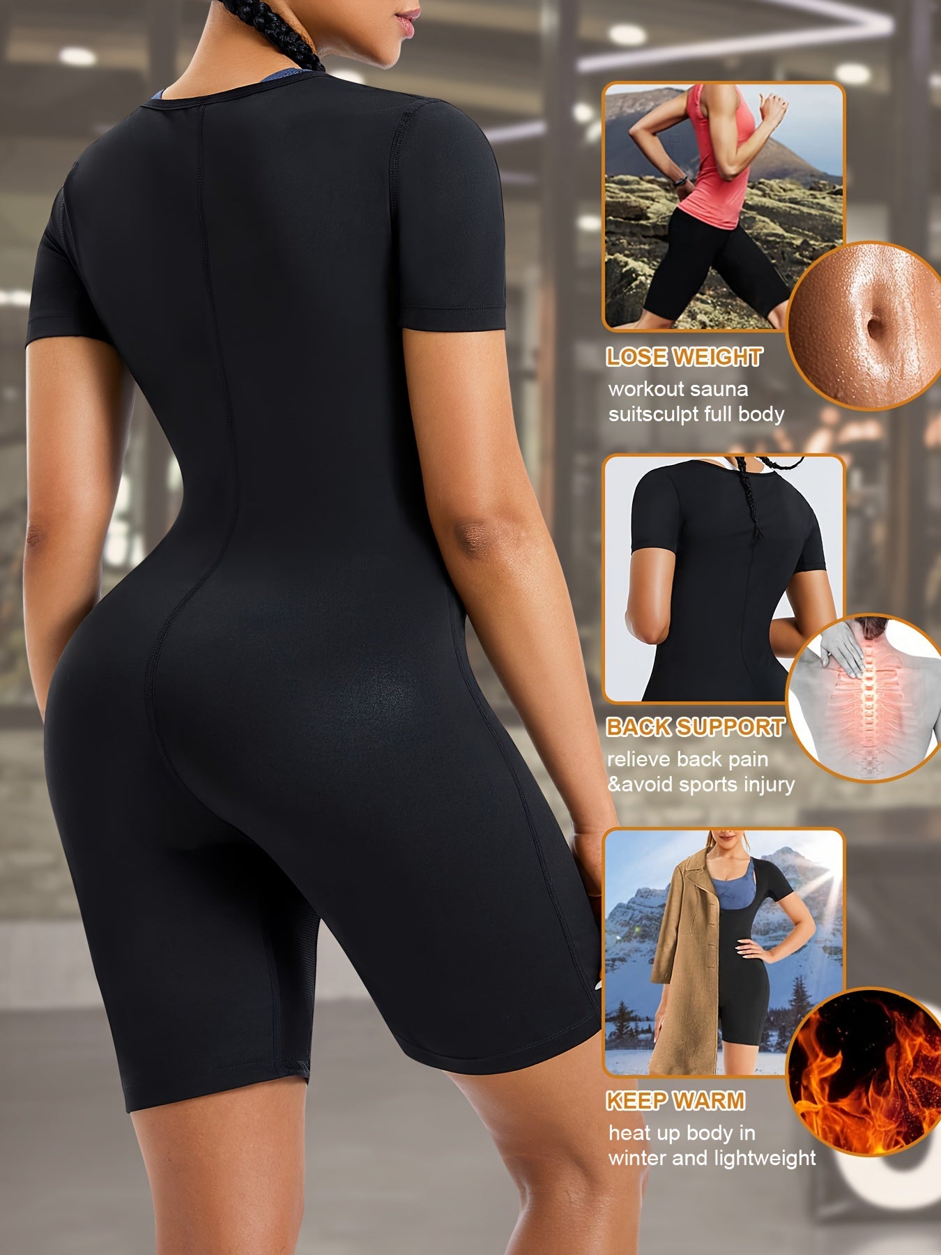 Women's Square Neck Short Sleeve Jumpsuit