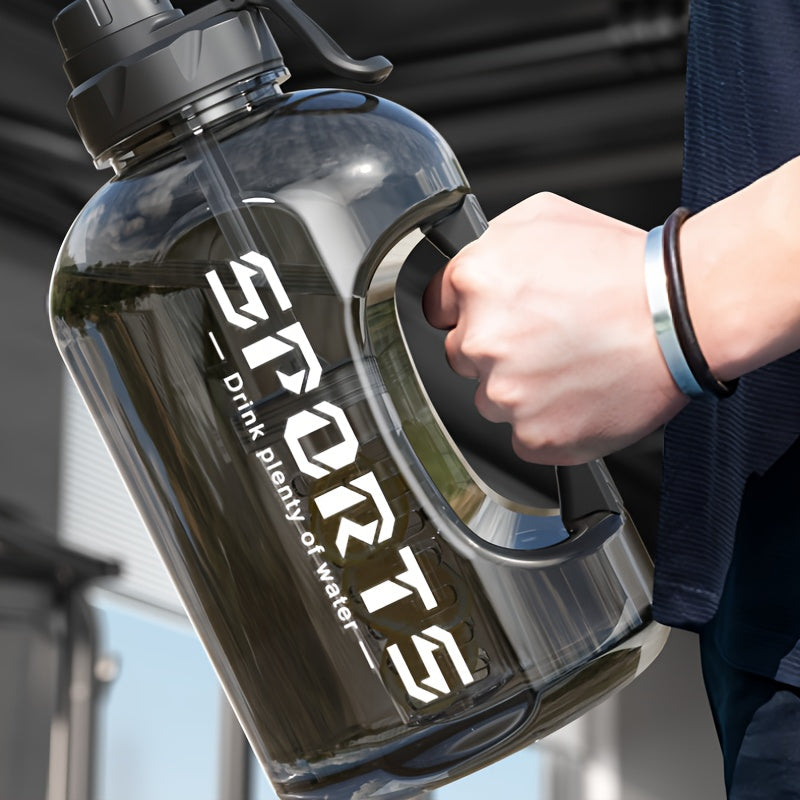 Large Capacity Portable Water Bottle with Scale for Outdoor Sports and Fitness