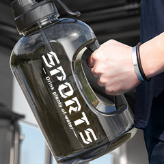 Large Capacity Portable Water Bottle with Scale for Outdoor Sports and Fitness