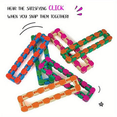 24 Link DIY Relaxation Chain - Transformable into Various Shapes - 8pcs
