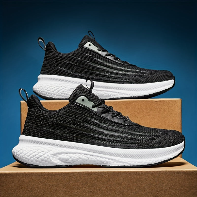 Men's Lace Up Sneakers Breathable Casual Walking Shoes