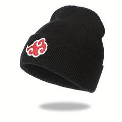 Cloud Embroidery Beanie Solid Knit Hat Hip Hop Cap