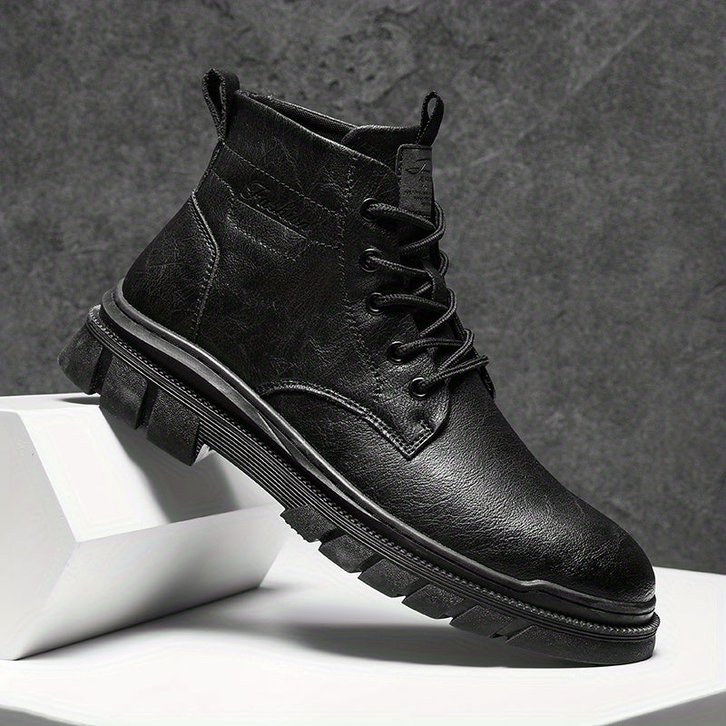 Men's Lace up Ankle Boots Casual Walking Shoes