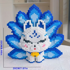 Fox Building Blocks Toy Decorative Ornament Halloween Christmas Gift