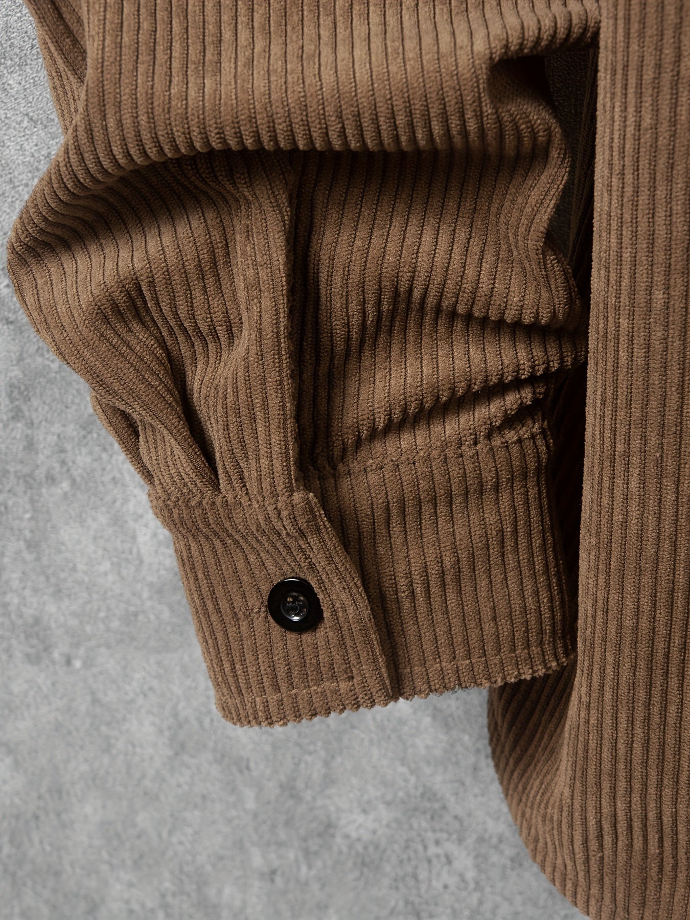 Men's Corduroy Long Sleeve Shirt for Spring Autumn