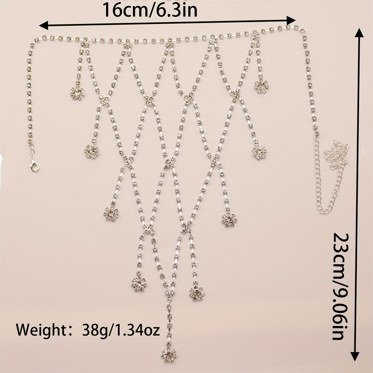 Rhinestone Shoulder Chain Bridal Chain Wedding Jewelry Women's Accessories