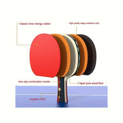 10 Star Table Tennis Racket Set Professional Adult Competition Racket