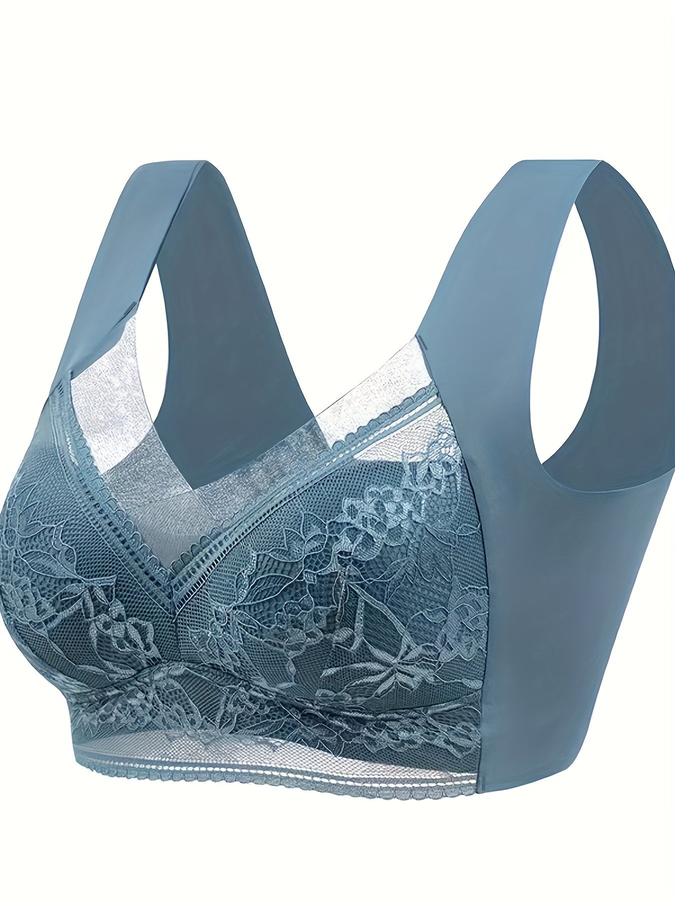 3pcs Lace Wireless Push Up Bras Comfy&Breathable