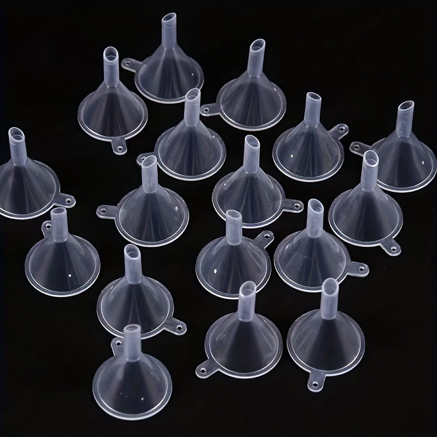10 Mini Plastic Funnels for Liquid Lab Supplies