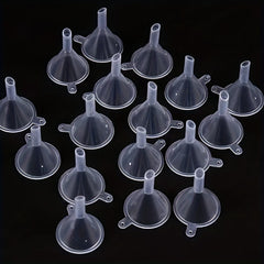 10 Mini Plastic Funnels for Liquid Lab Supplies