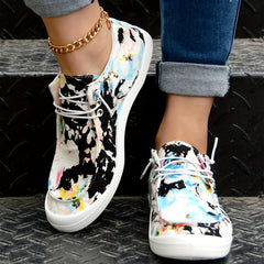 Tie Dye Skate Shoes Women's Casual Lightweight Walking Shoes
