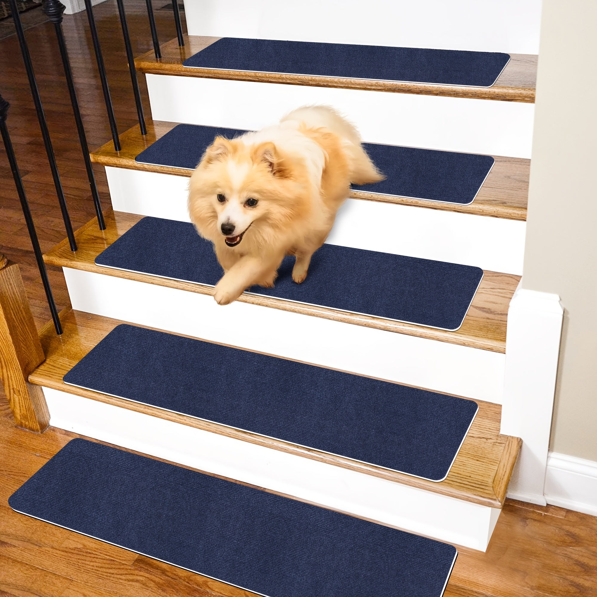 6pcs Non Slip Carpet Stair Treads Anti Moving Grip Beauty Rug Tread Safety