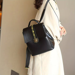 Vintage Flap Backpack Purse Anti-theft Zipper Daypack School & Travel Bag