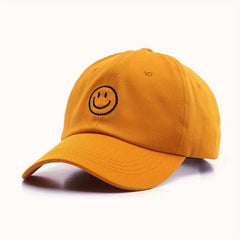 Embroidery Happy Face Baseball Cap Hip Hop Bboy Snap