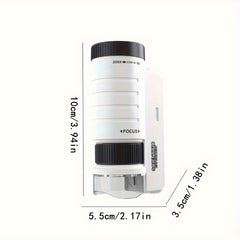 Kids LED Handheld Mini Microscope Toy for Biology Exploration