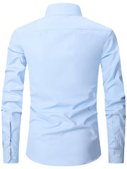 Men's Striped Regular Fit Button Up Shirt