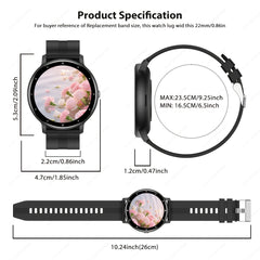 Full Screen Touch Smartwatch with Wireless Calling - 100 Sports Modes