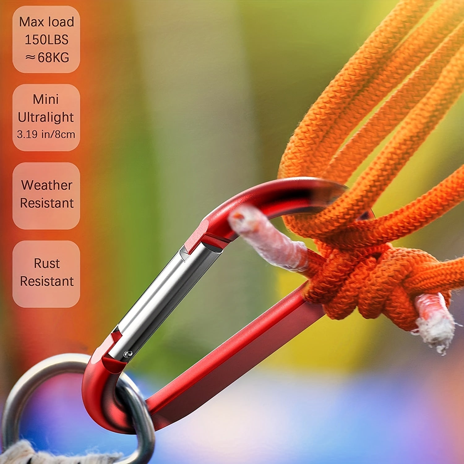 5pcs Aluminum Camping Hooks for Tents - Multifunctional Mountaineer