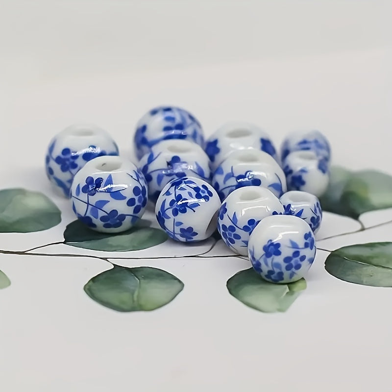 20pcs Orchid Porcelain Beads Handcraft DIY Accessories