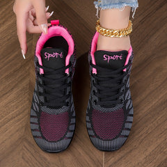 Women's Arch Support Dance Shoes with Letter Embroidery