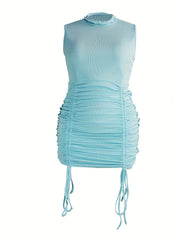Sexy Dress Women's Plus Ribbed Slim Fit Dress