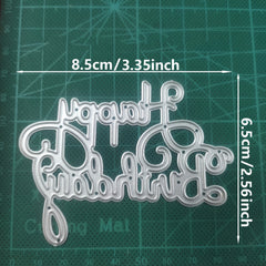 1pc DIY Happy Birthday Die Cuts Metal Cutting Dies Scrapbooking Paper Craft Moul