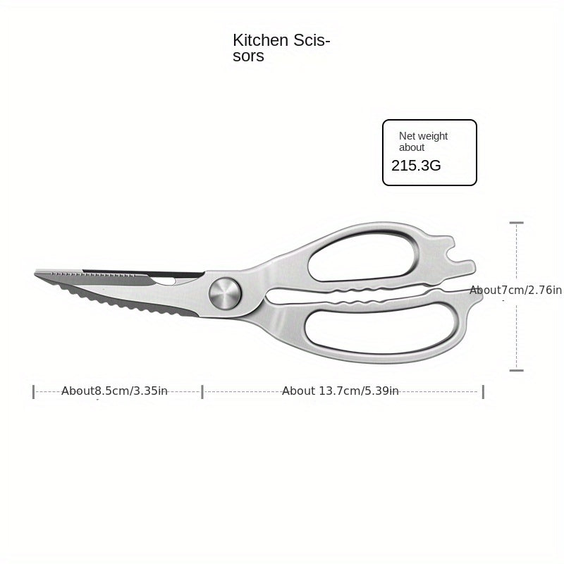 Stainless Steel Kitchen Scissors Strong Food Shears For Meat Poultry Chicken