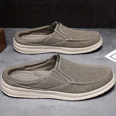 Men's Solid Mule Shoes Comfy Non Slip Hollow Out Casual Slippers