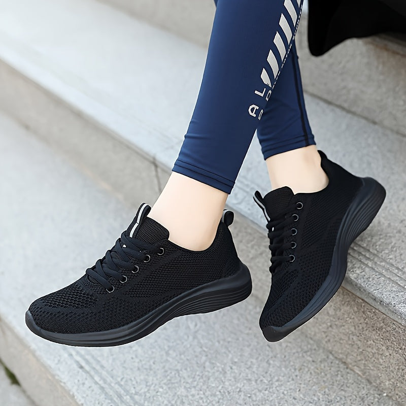 Women's Flying Woven Comfort Running Shoes Lightweight Sports Sneakers