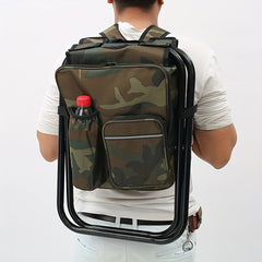 Portable Backpack Ice Chair with Cooler Bag Fishing Beach Chair