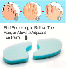 Foam Sponge Toe Separator 10pcs for Corns Overlapping Toes