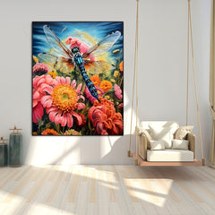 Dragonfly Painting Digital DIY 40x50cm Canvas Unframed