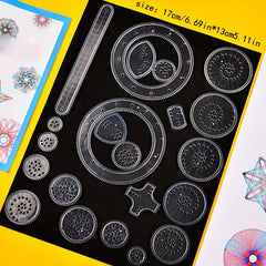 22pcs DIY Scratch Painting Set Magic Hand Copy Drawing Tools