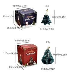 Christmas Tree Aromatherapy Candle Cedar Decorated Long Lasting Aromatherapy