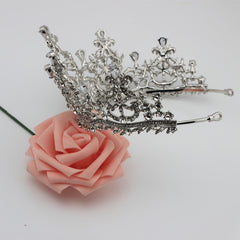 Girls Zircon Crown Rhinestone Hair Accessories for Party Wedding