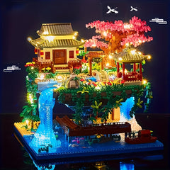 Mini Peach Blossom Pond Building Block Set - Chinese Architecture Model