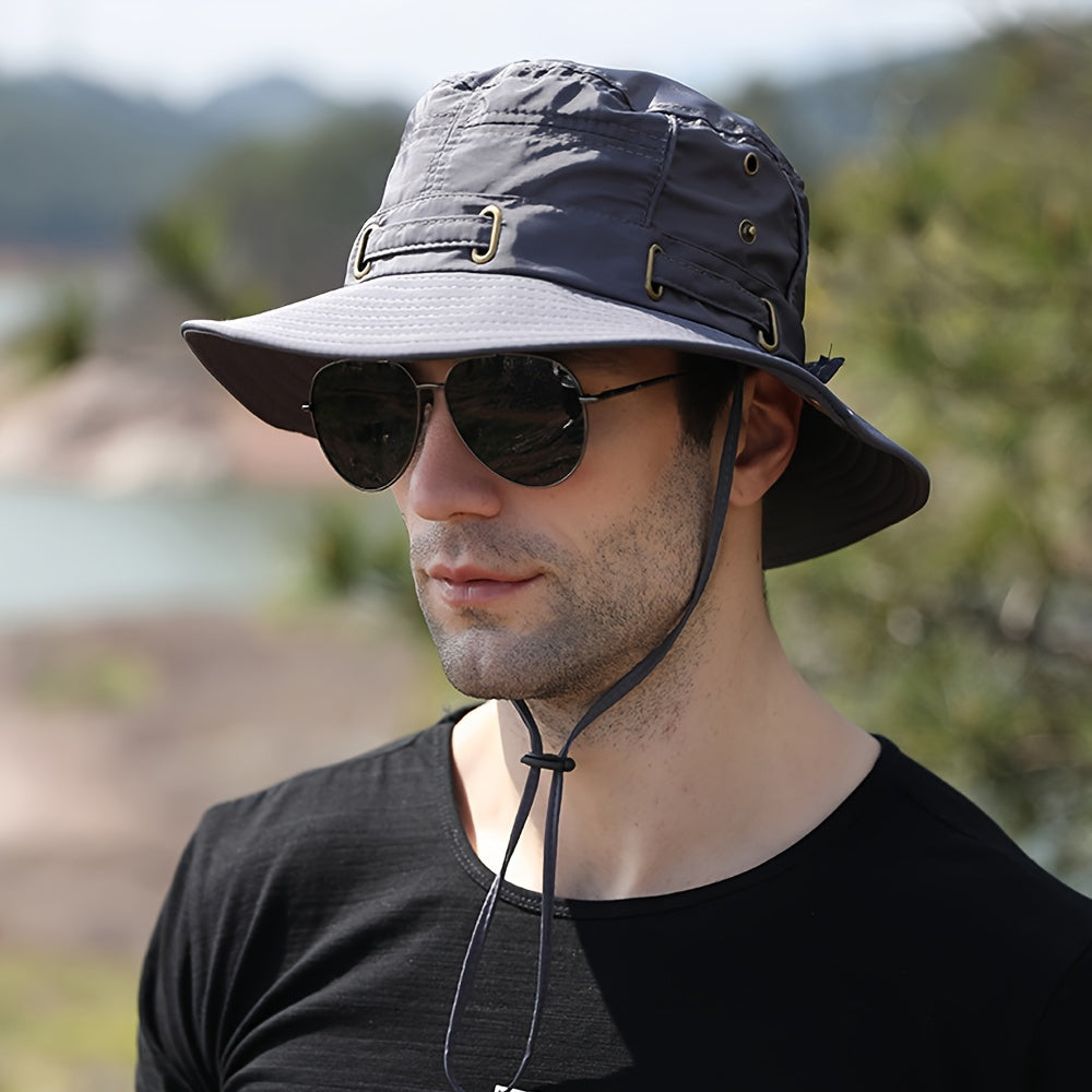 Men's Bucket Hat Summer Wide Brim Sun Hat For Outdoor Activities